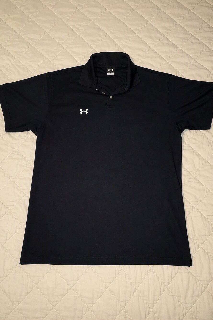 Under Armour Men's Black Performance Polo Shirt LG/G